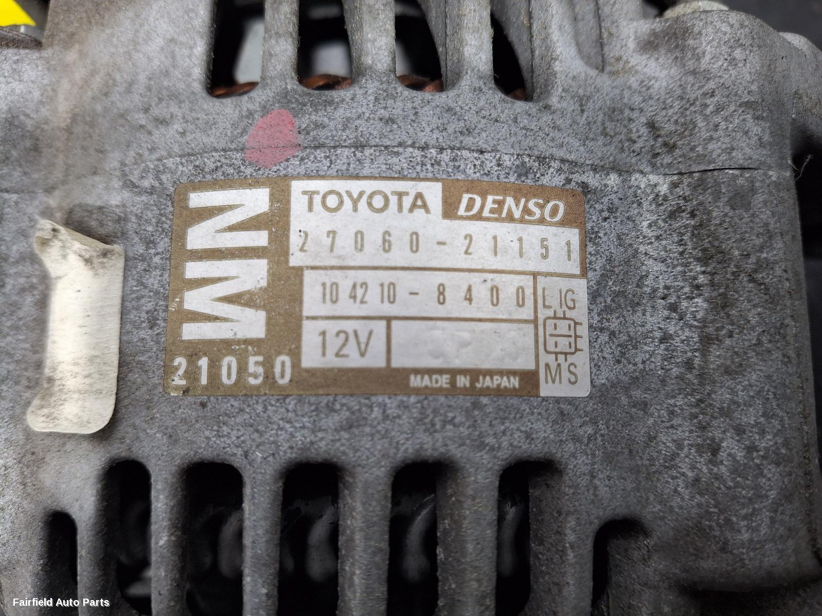 2011-2014 Toyota Yaris Alternator