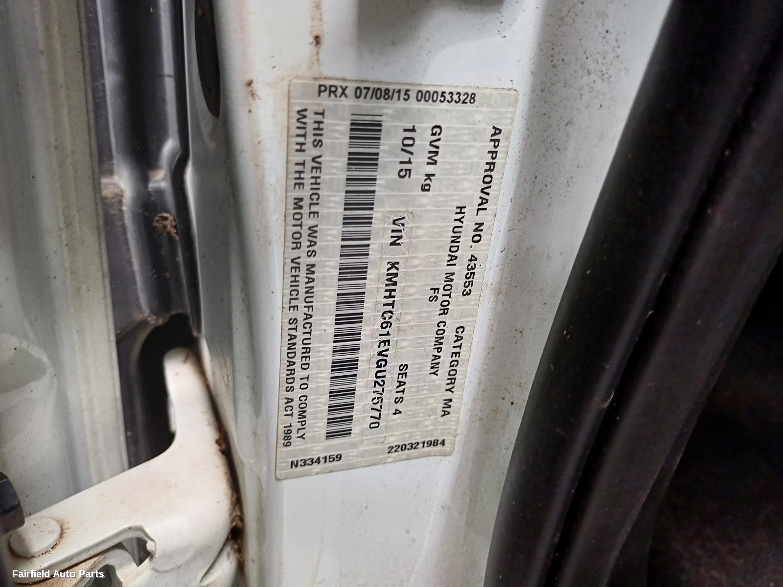 2012-2018 Hyundai Veloster Right Front Hub Assembly