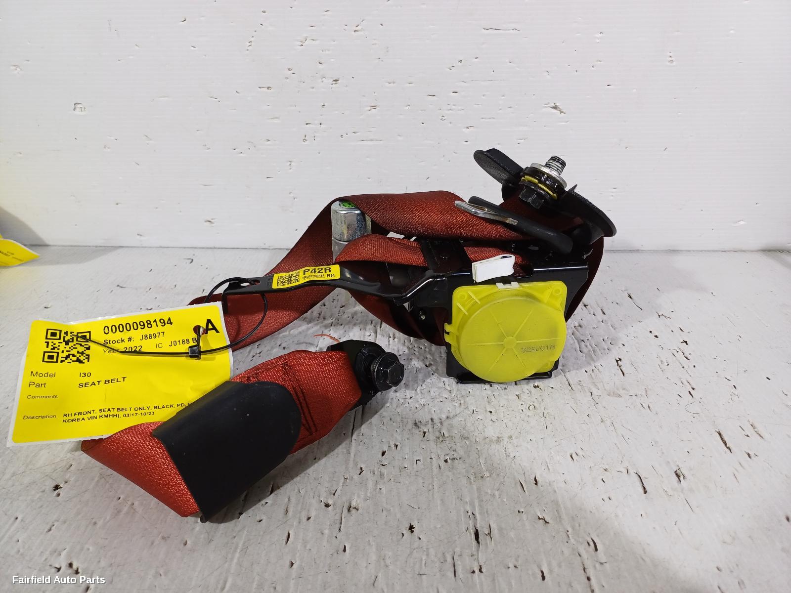 2017-2023 Hyundai I30 Seatbelt Stalk