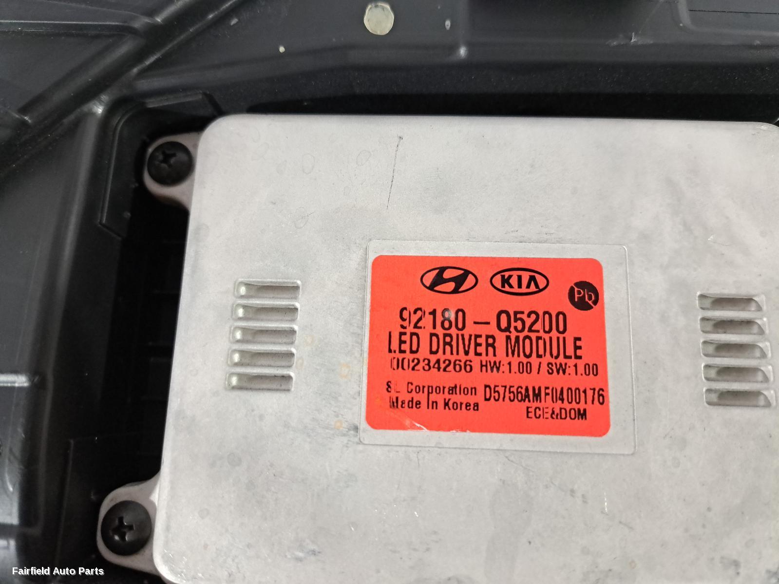 2021 Kia Seltos Left Headlamp