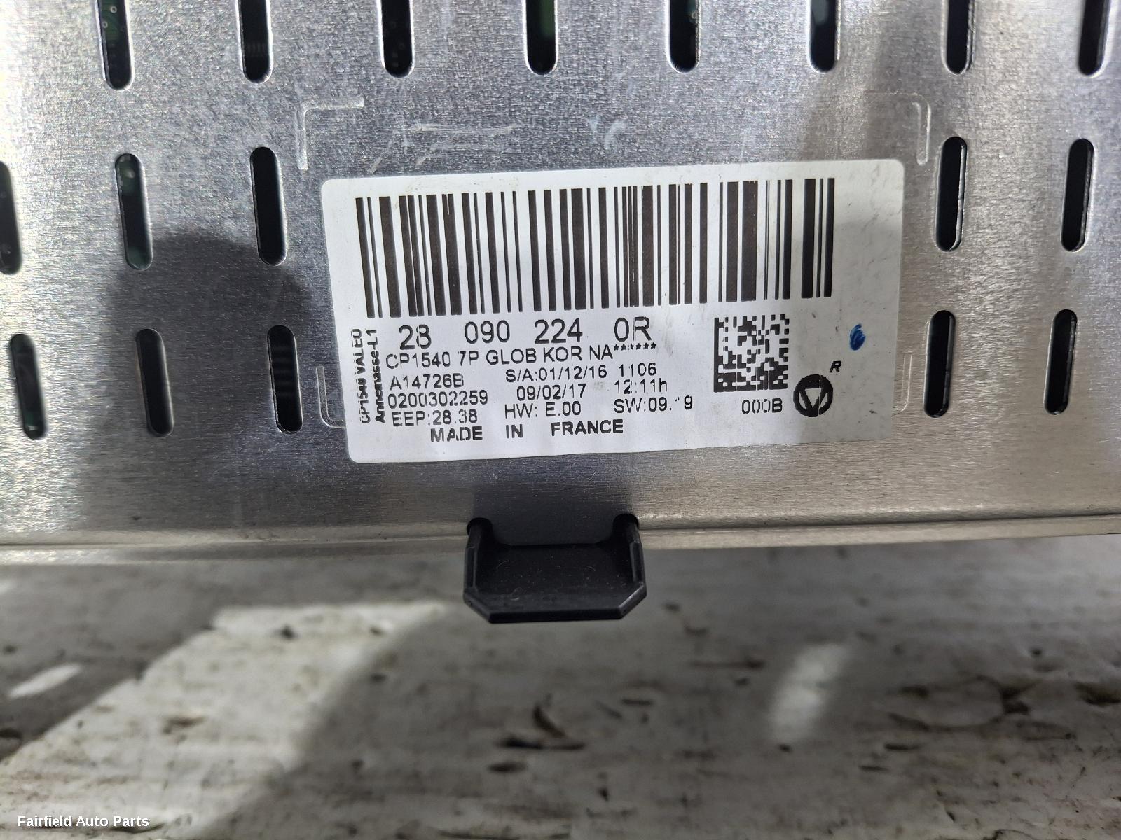 2016-2023 Renault Kaleos Radio Cd Dvd Sat Tv