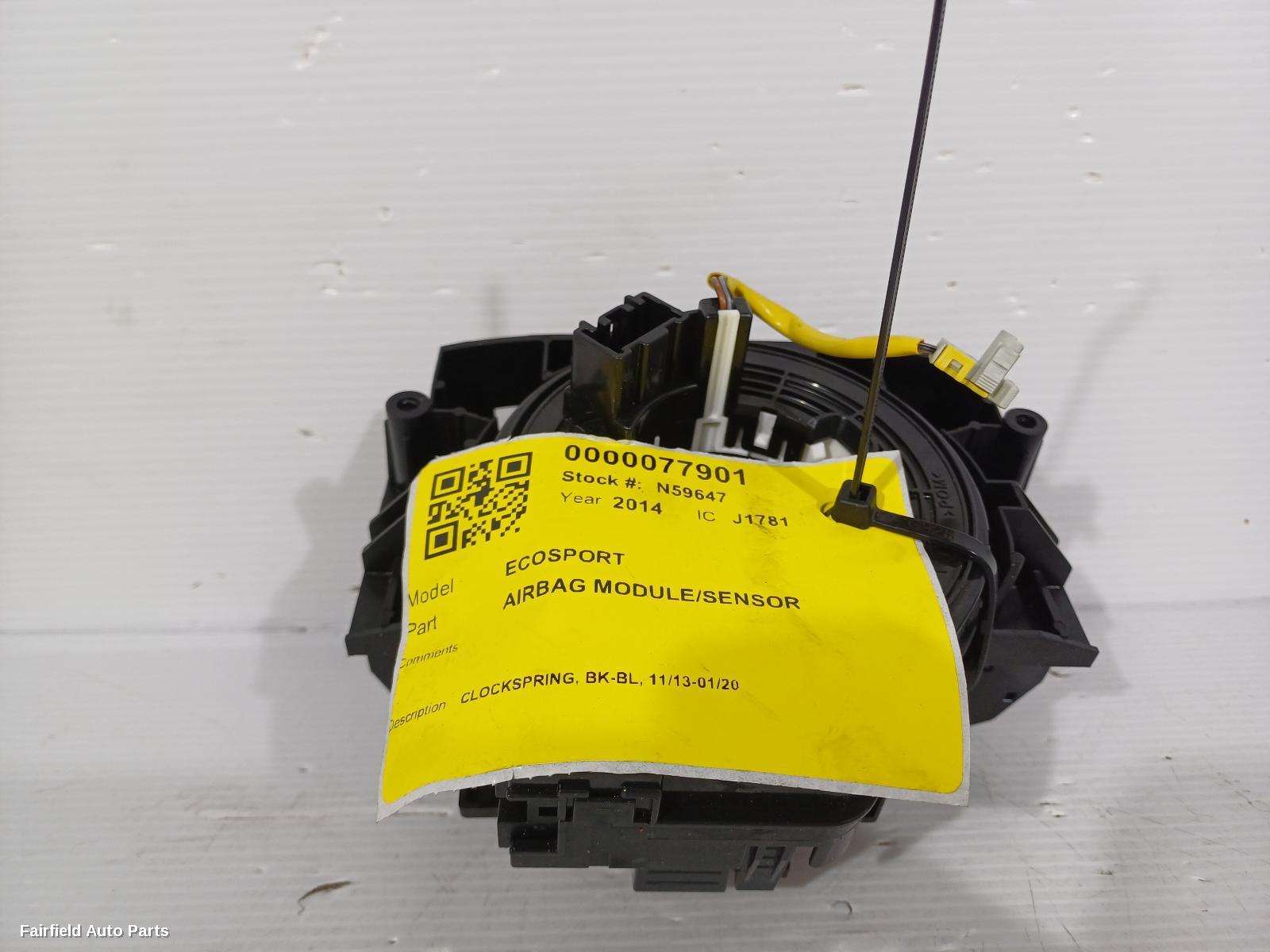 2013-2020 Ford Ecosport Airbag Module Sensor