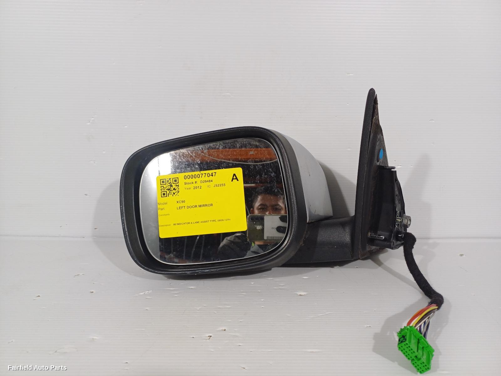 2006-2014 Volvo Xc90 Left Door Mirror