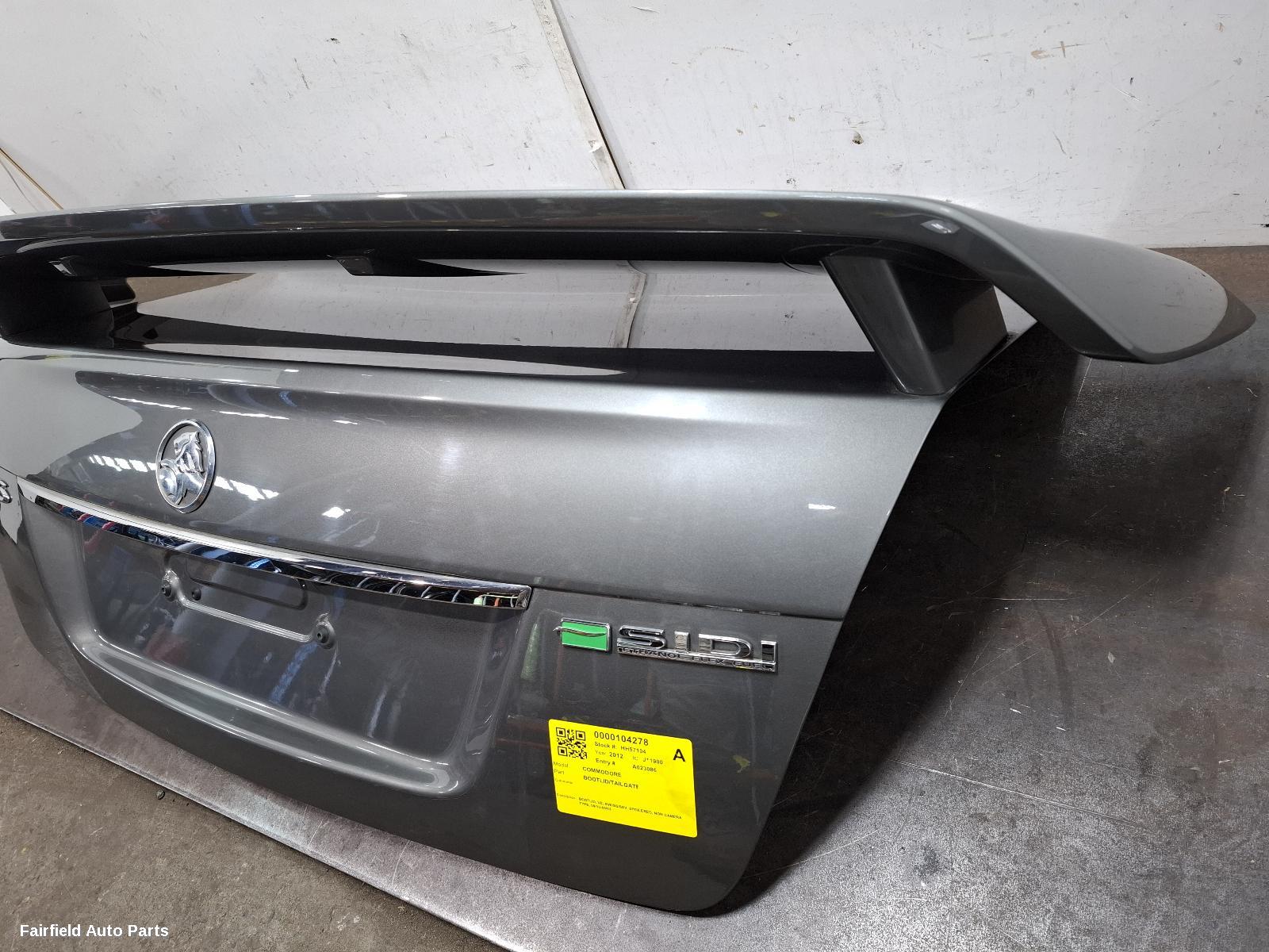 2012 Holden Commodore Bootlid Tailgate