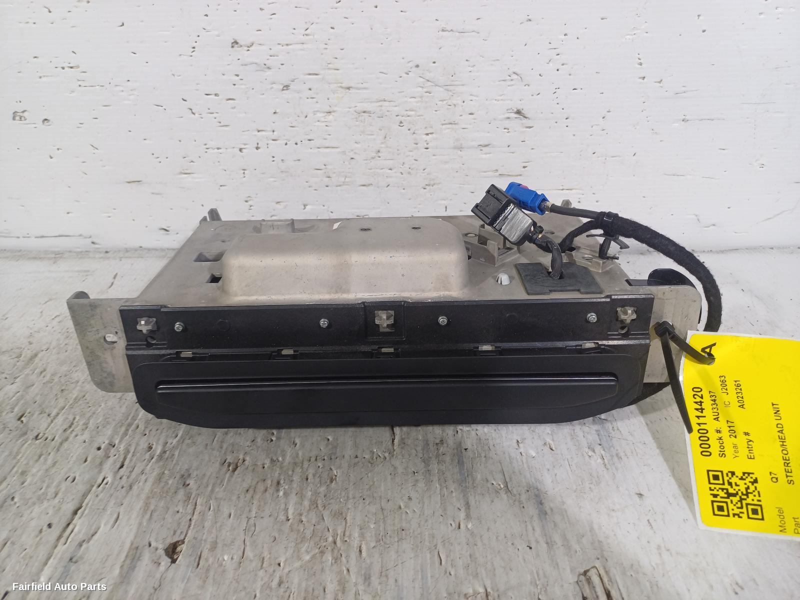 2015-2020 Audi Q7 Radio Cd Dvd Sat Tv