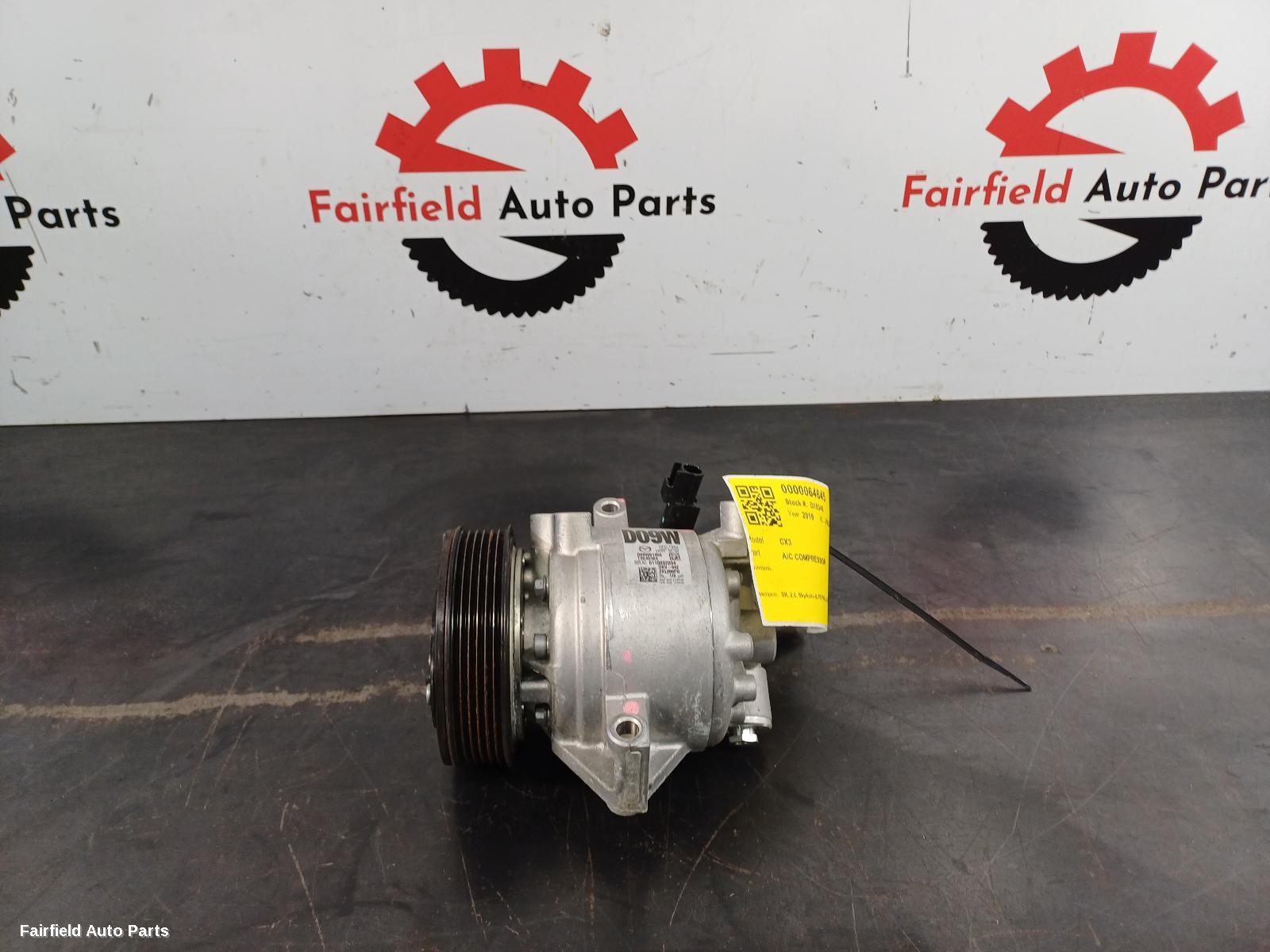 2019 Mazda Cx3 A C Compressor