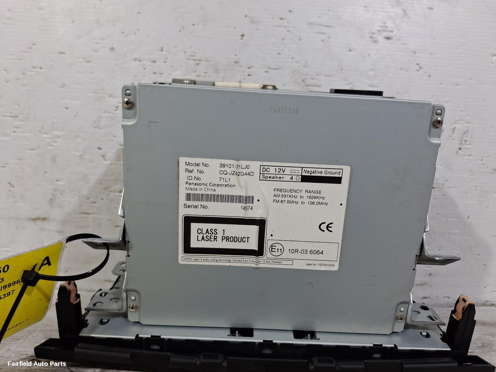 2010-2017 Suzuki Swift Radio Cd Dvd Sat Tv