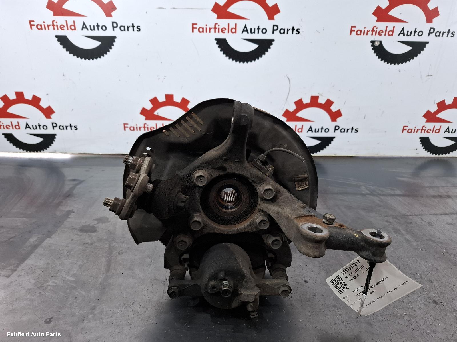 2012-2018 Toyota Corolla Left Front Hub Assembly