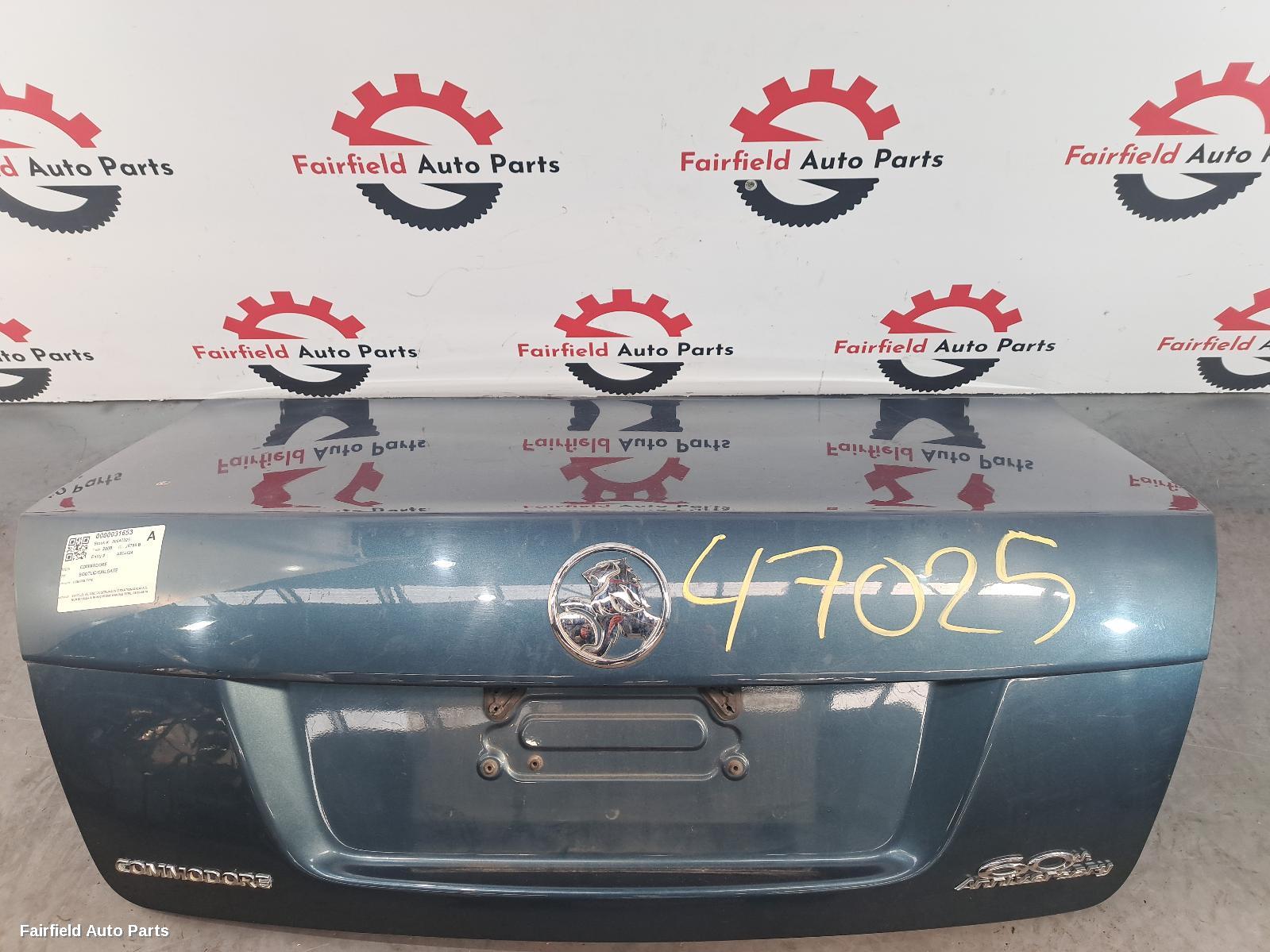 2008 Holden Commodore Bootlid Tailgate