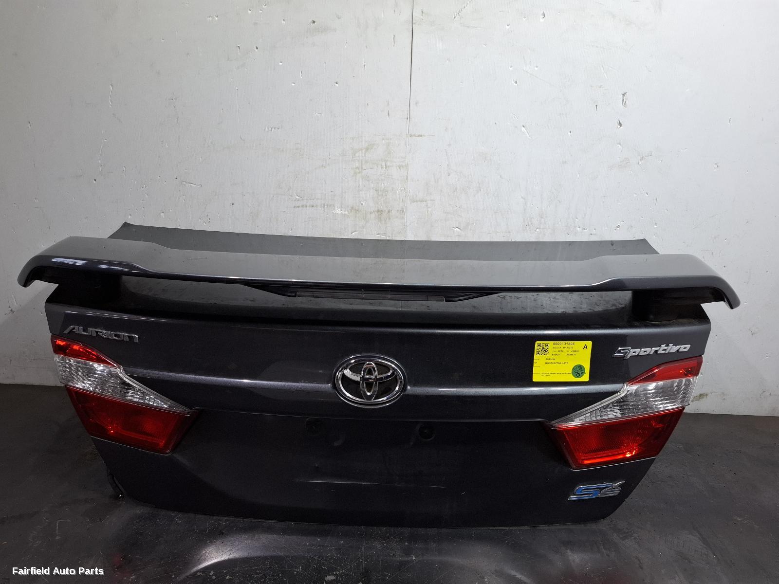 2012-2017 Toyota Aurion Bootlid Tailgate