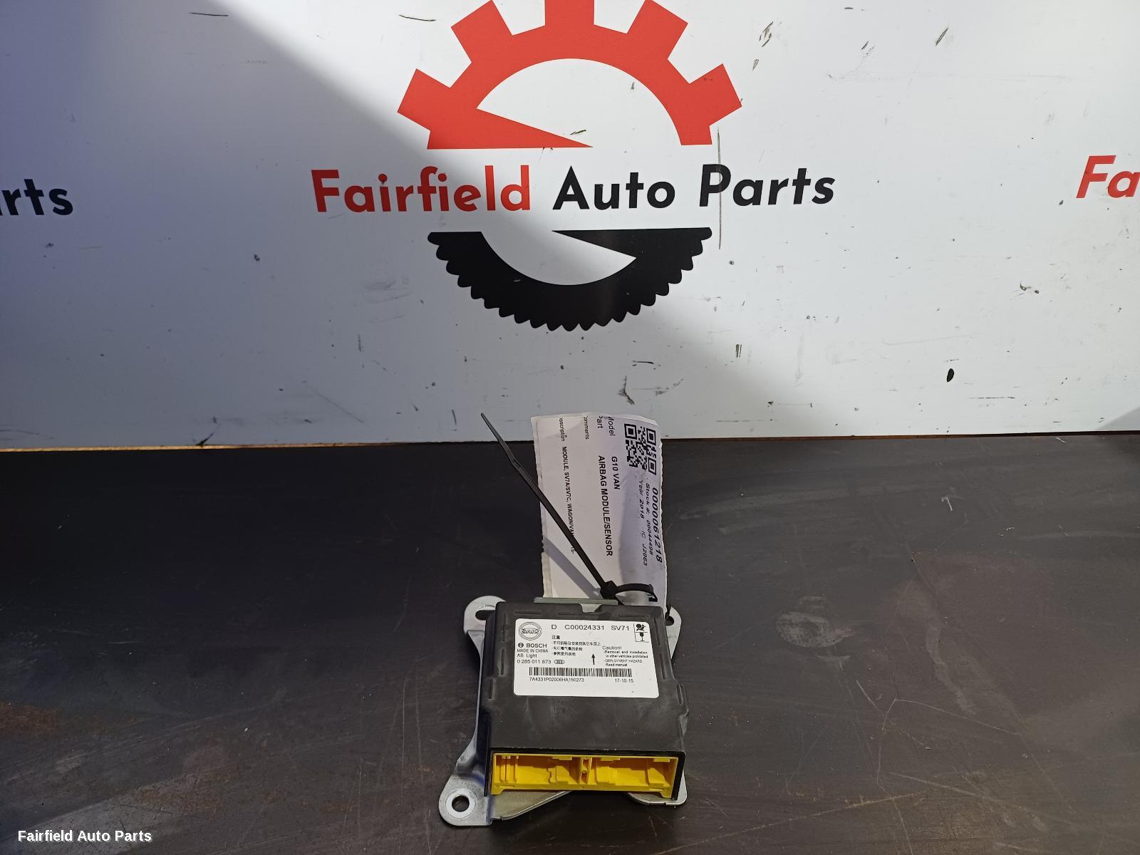 2015-2025 Ldv G10 Airbag Module Sensor