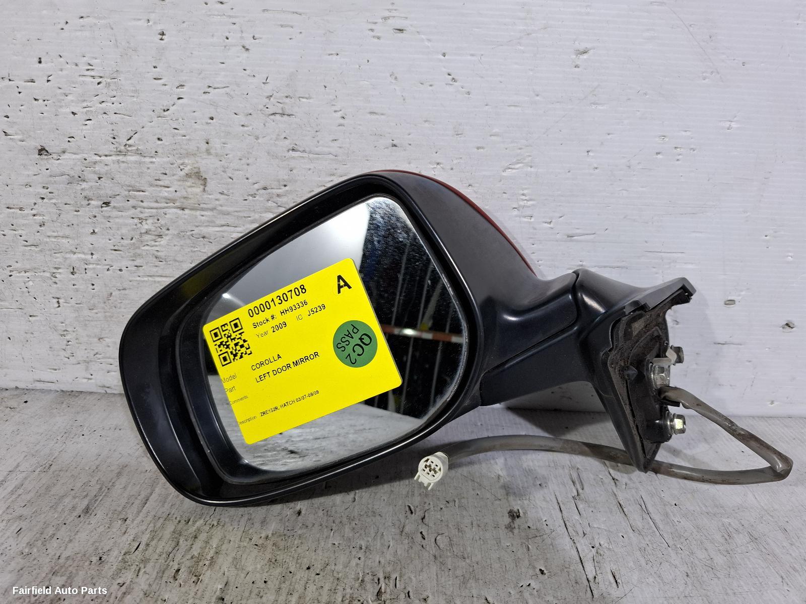2007-2009 Toyota Corolla Left Door Mirror