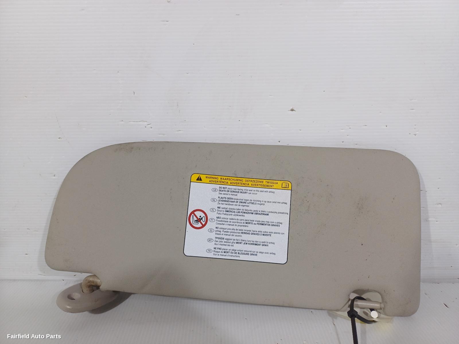 2012-2020 Isuzu Dmax Sunvisor