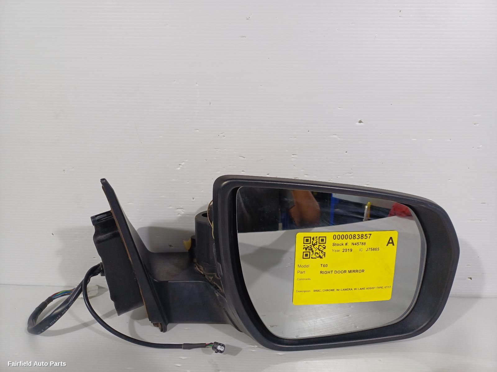 2017-2025 Ldv T60 Right Door Mirror