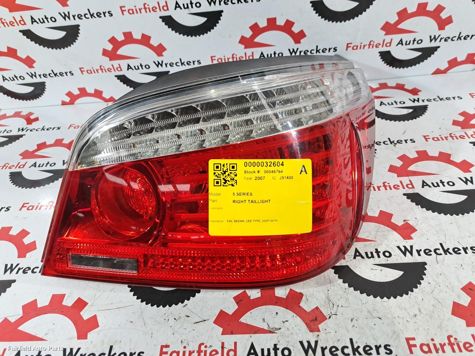 2007-2010 Bmw 5 Series Right Taillight