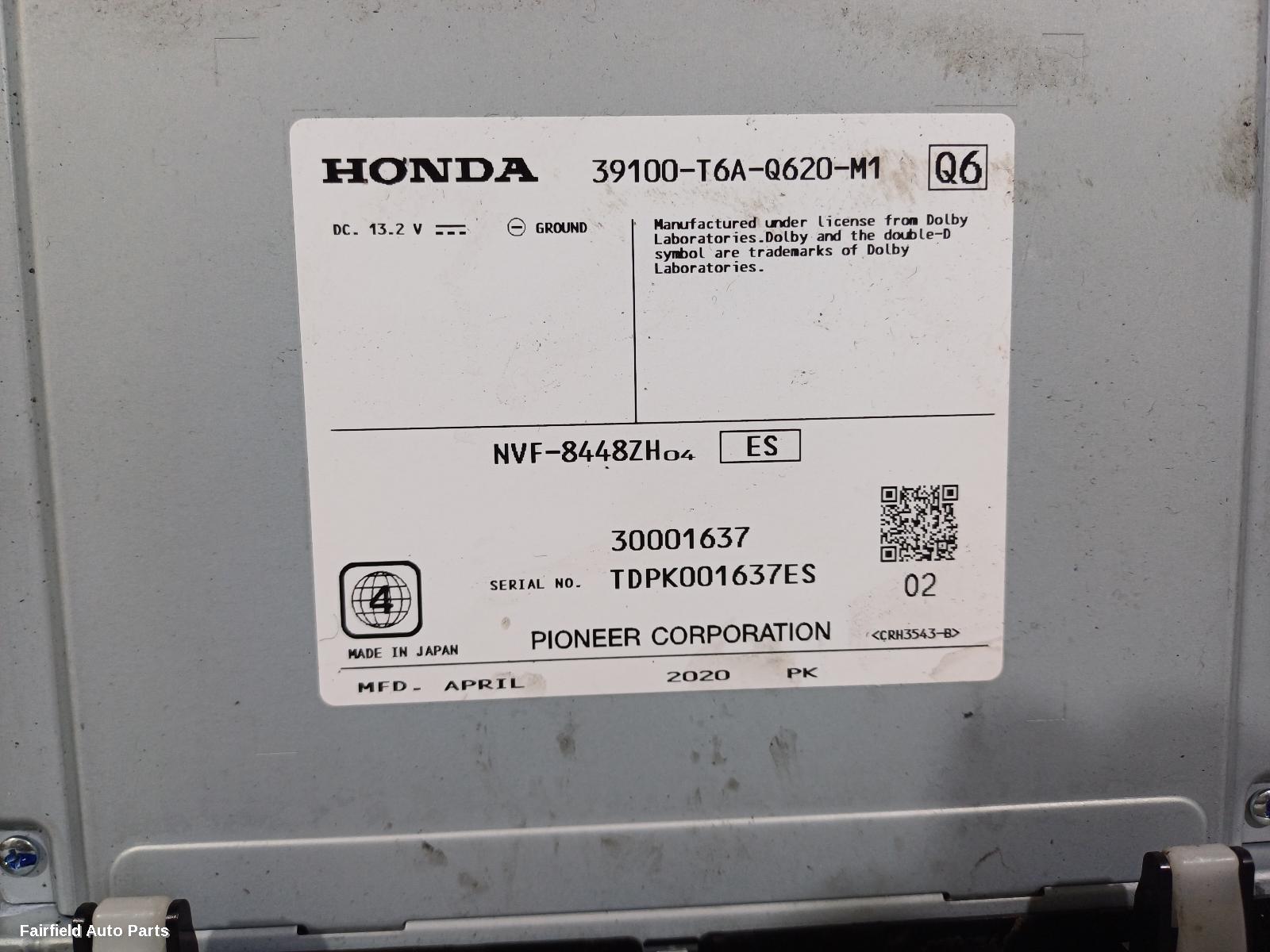 2014-2020 Honda Odyssey Radio Cd Dvd Sat Tv