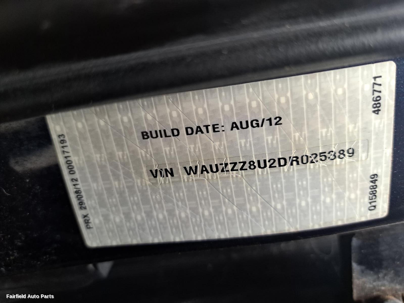 2012-2018 Audi Q3 Sunvisor