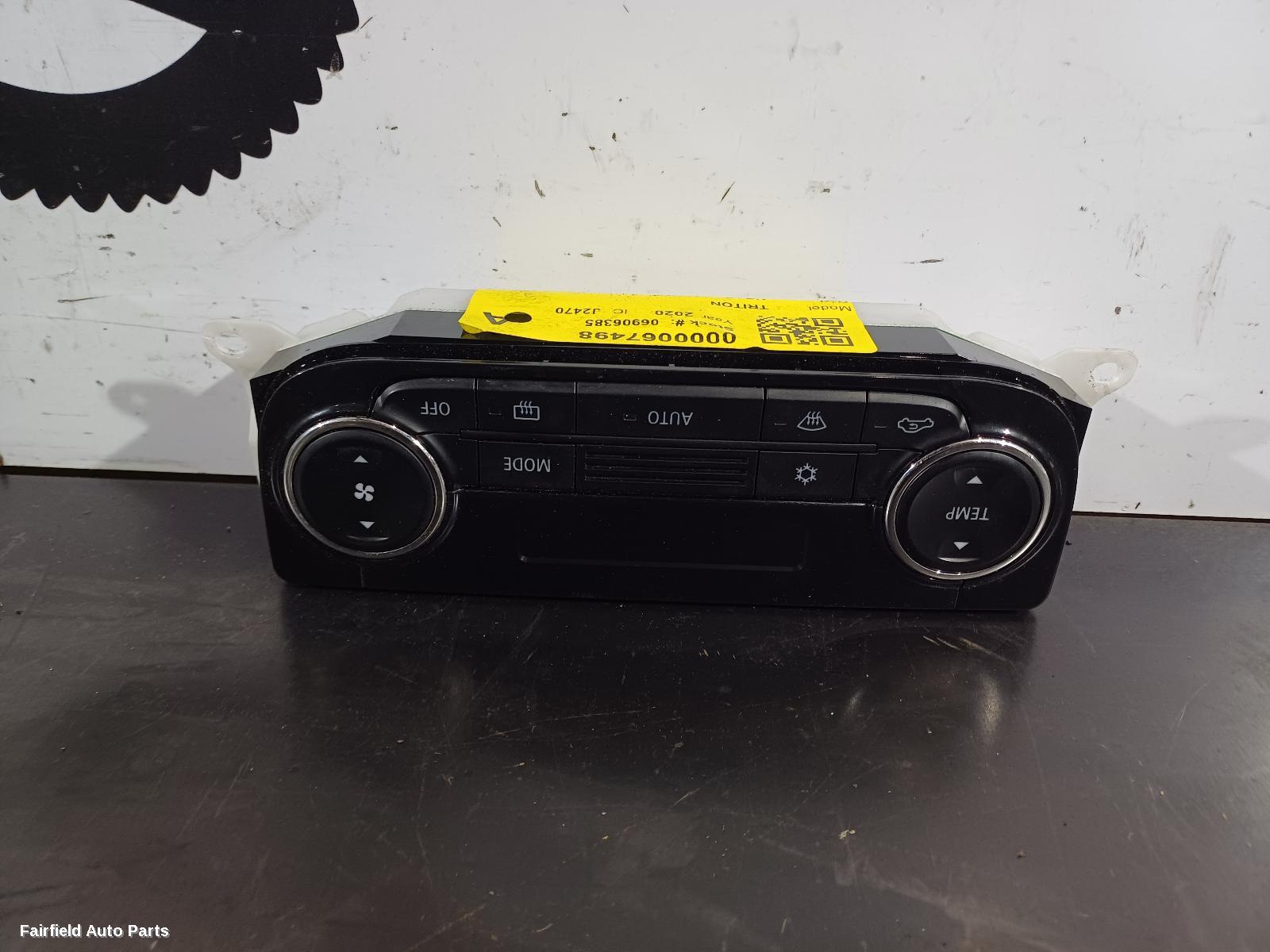 2015-2023 Mitsubishi Triton Heater Ac Controls