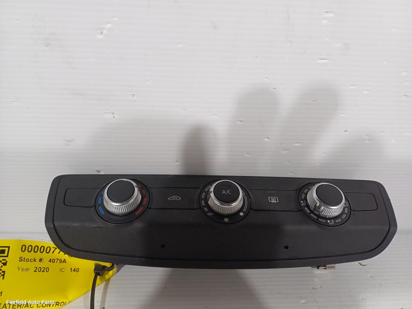 2019-2026 Audi A1 Heater Ac Controls