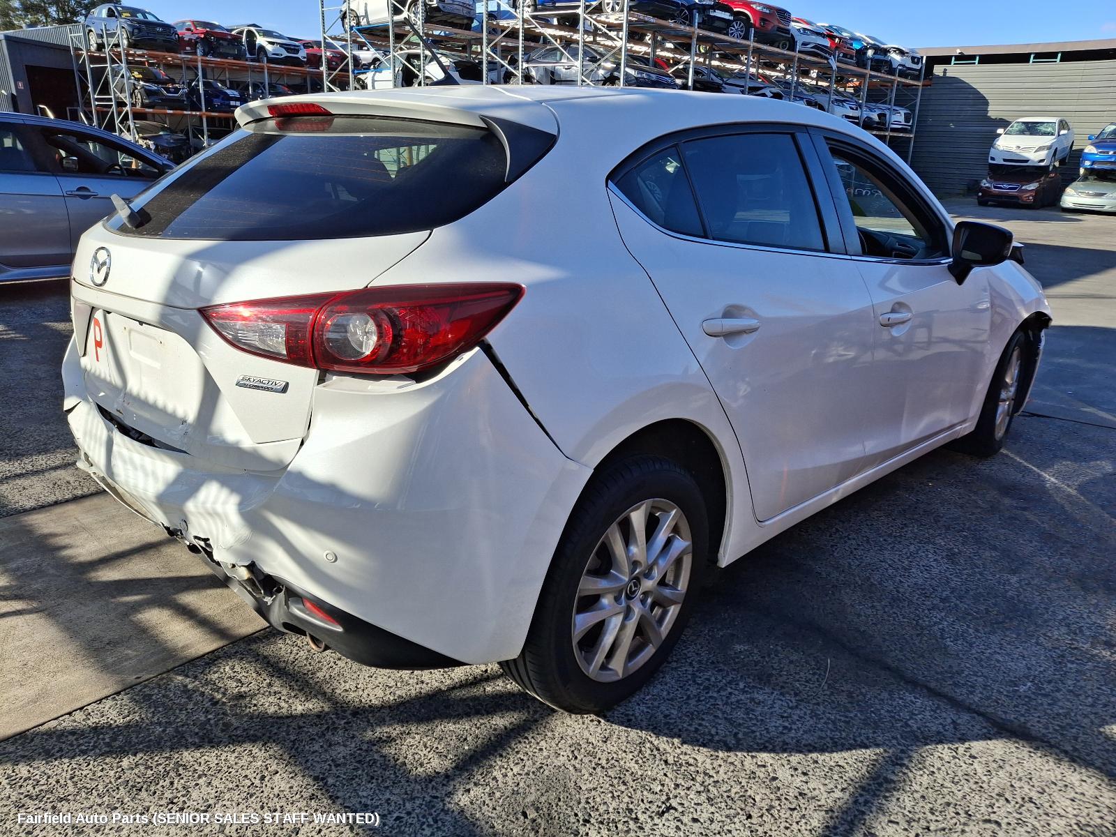 2015 Mazda 3 Parcel Shelf