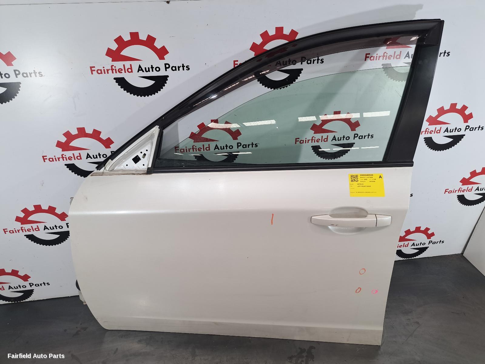 2007-2011 Subaru Impreza Left Front Door