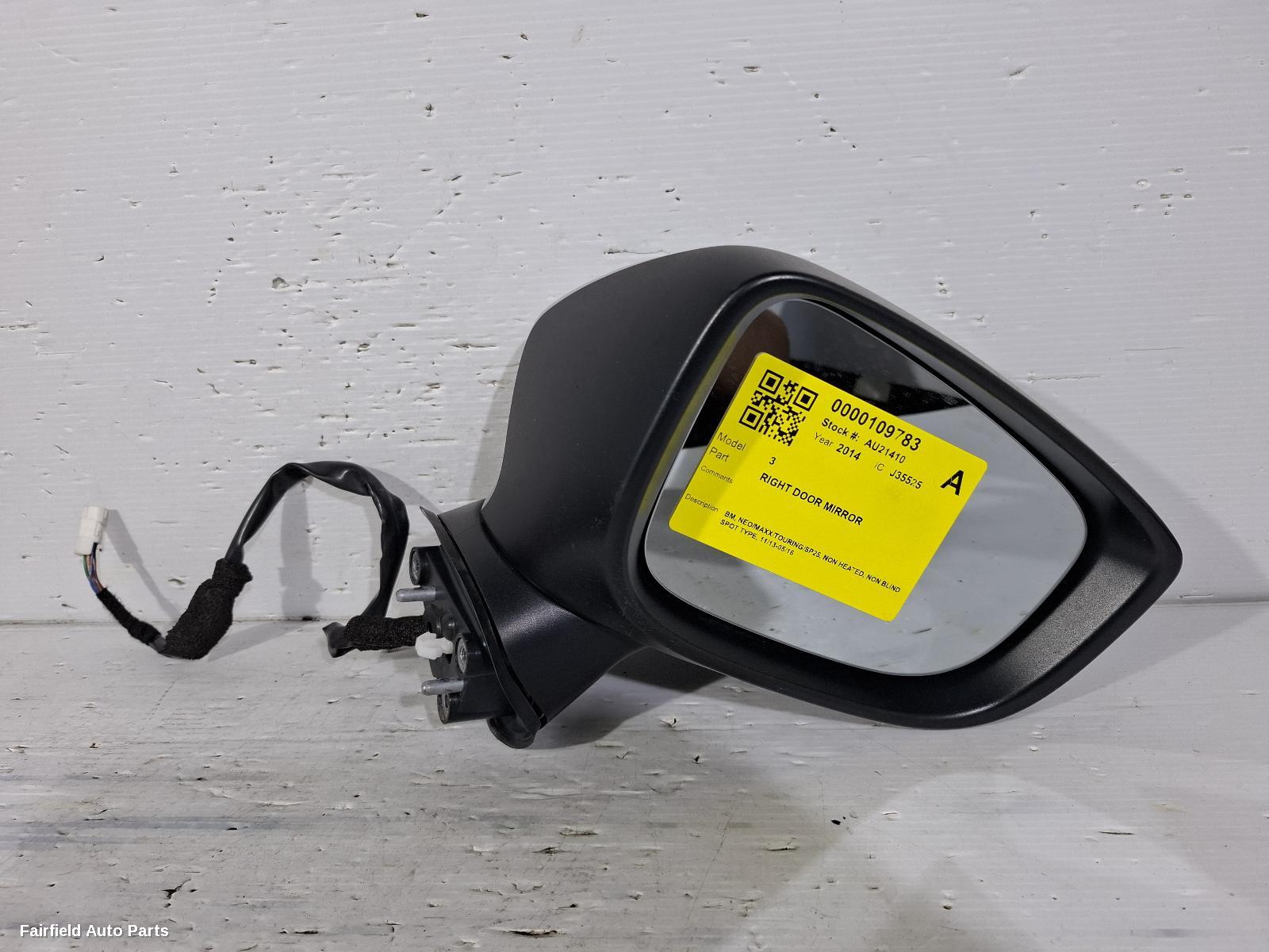 2013-2016 Mazda 3 Right Door Mirror