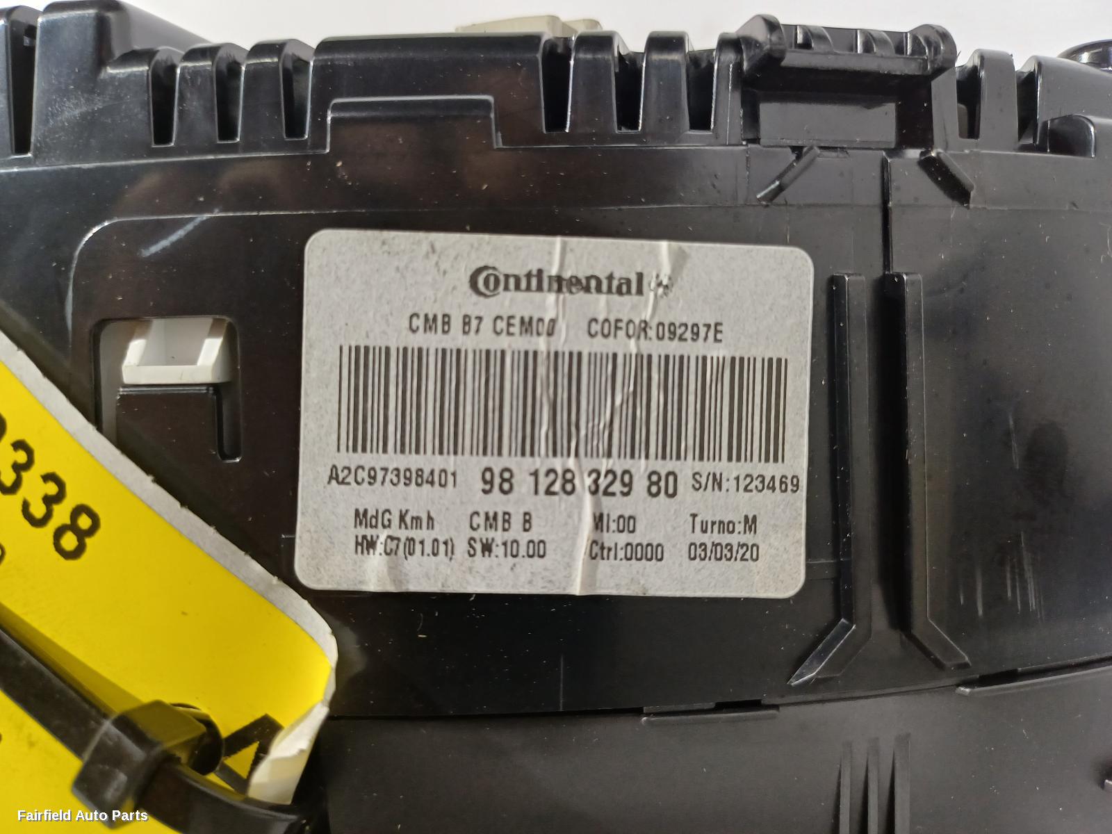 2011-2016 Citroen C4 Instrument Cluster