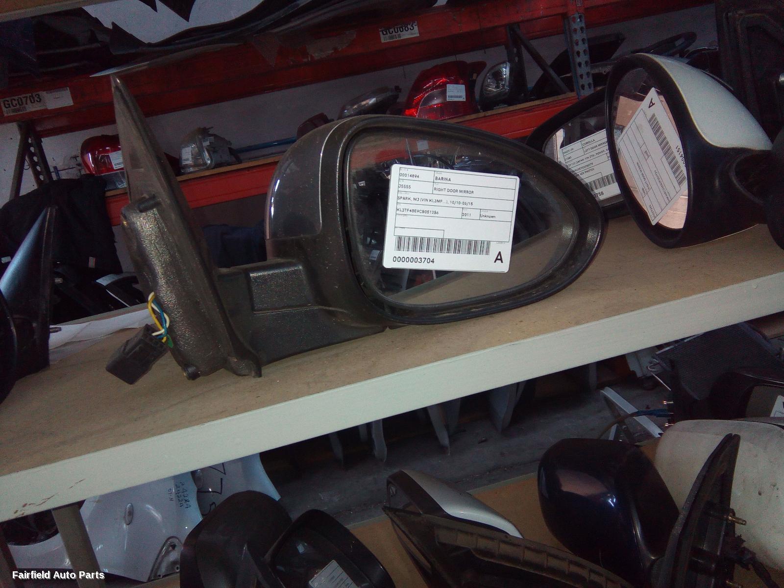 2011 Holden Barina Right Door Mirror