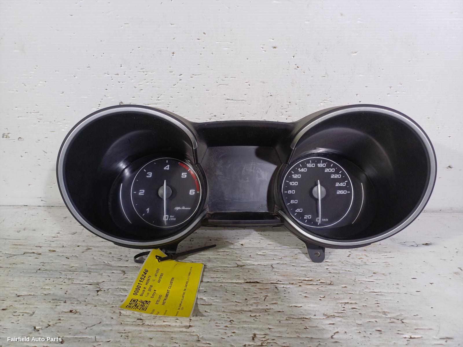 2018-2021 Alfa Romeo Stelvio Instrument Cluster