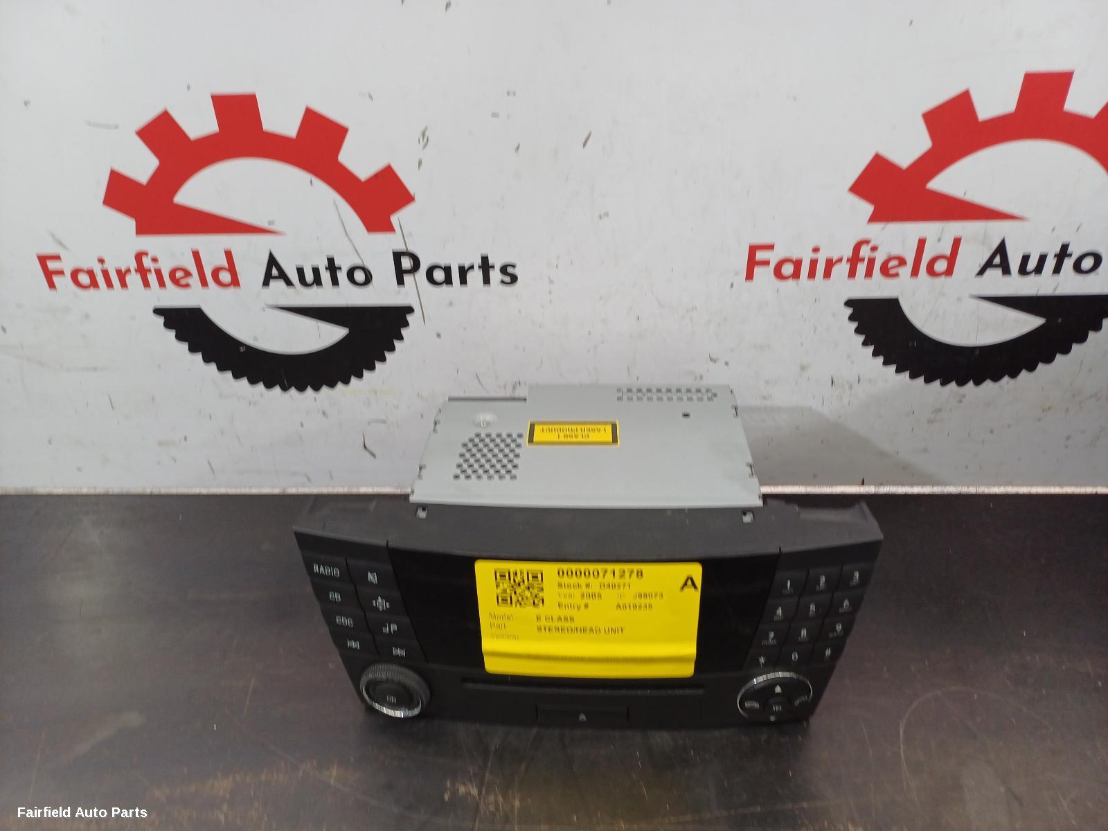 2002-2009 Mercedes E Class Radio Cd Dvd Sat Tv
