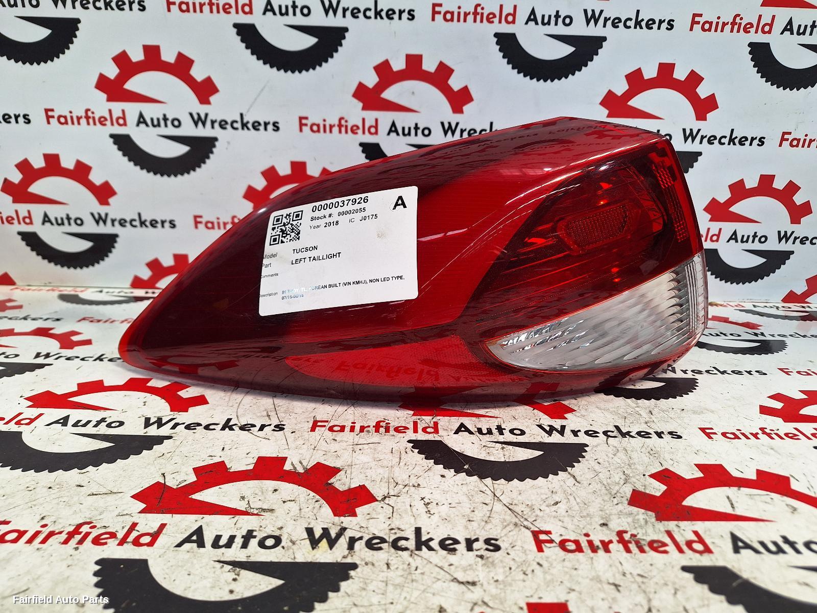 2018 Hyundai Tucson Left Taillight