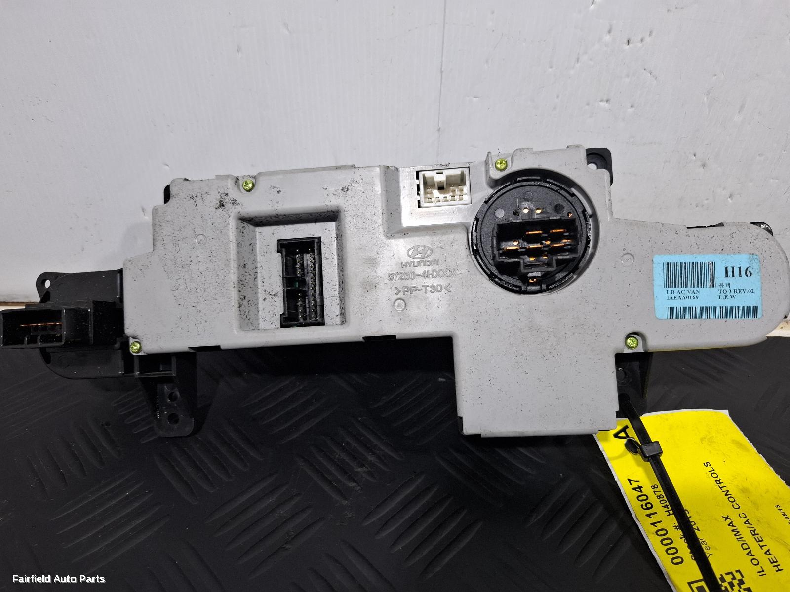 2007-2015 Hyundai Iload/imax Heater Ac Controls