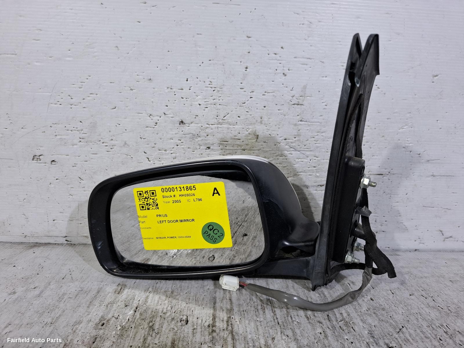 2003-2009 Toyota Prius Left Door Mirror