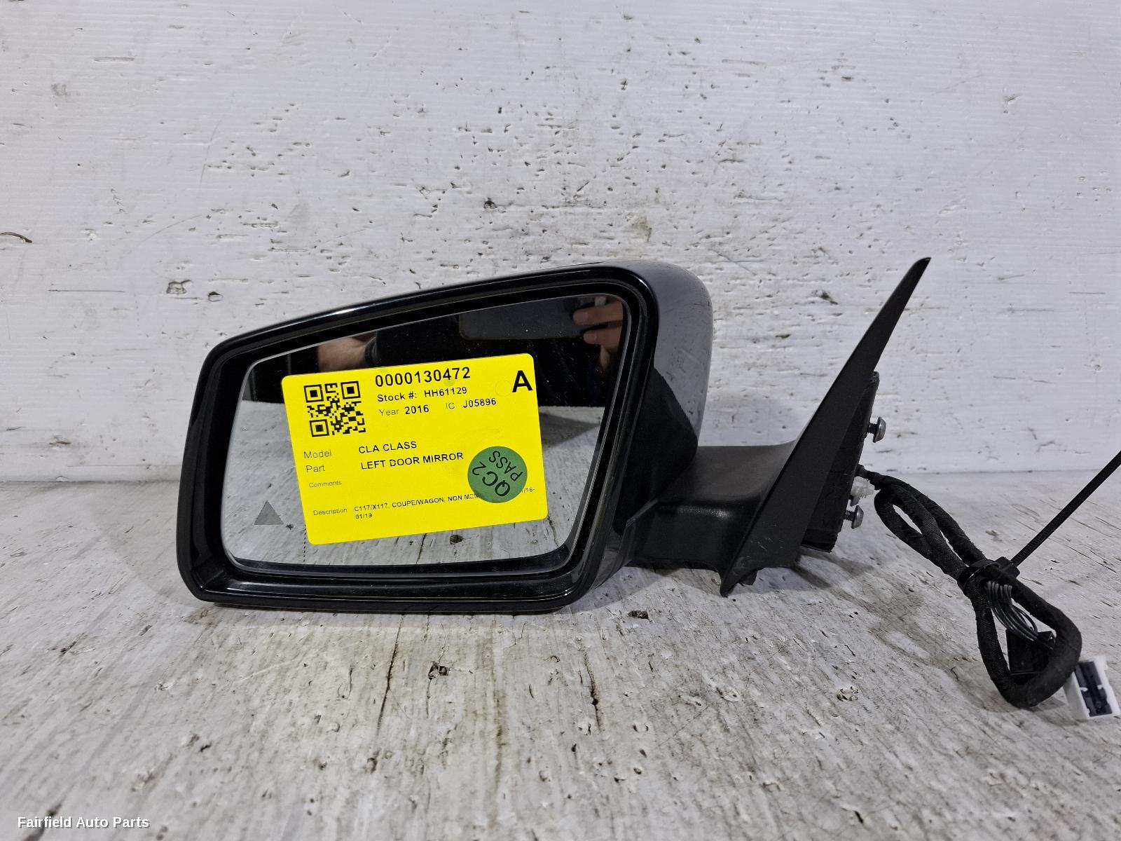 2016-2019 Mercedes Cla Class Left Door Mirror