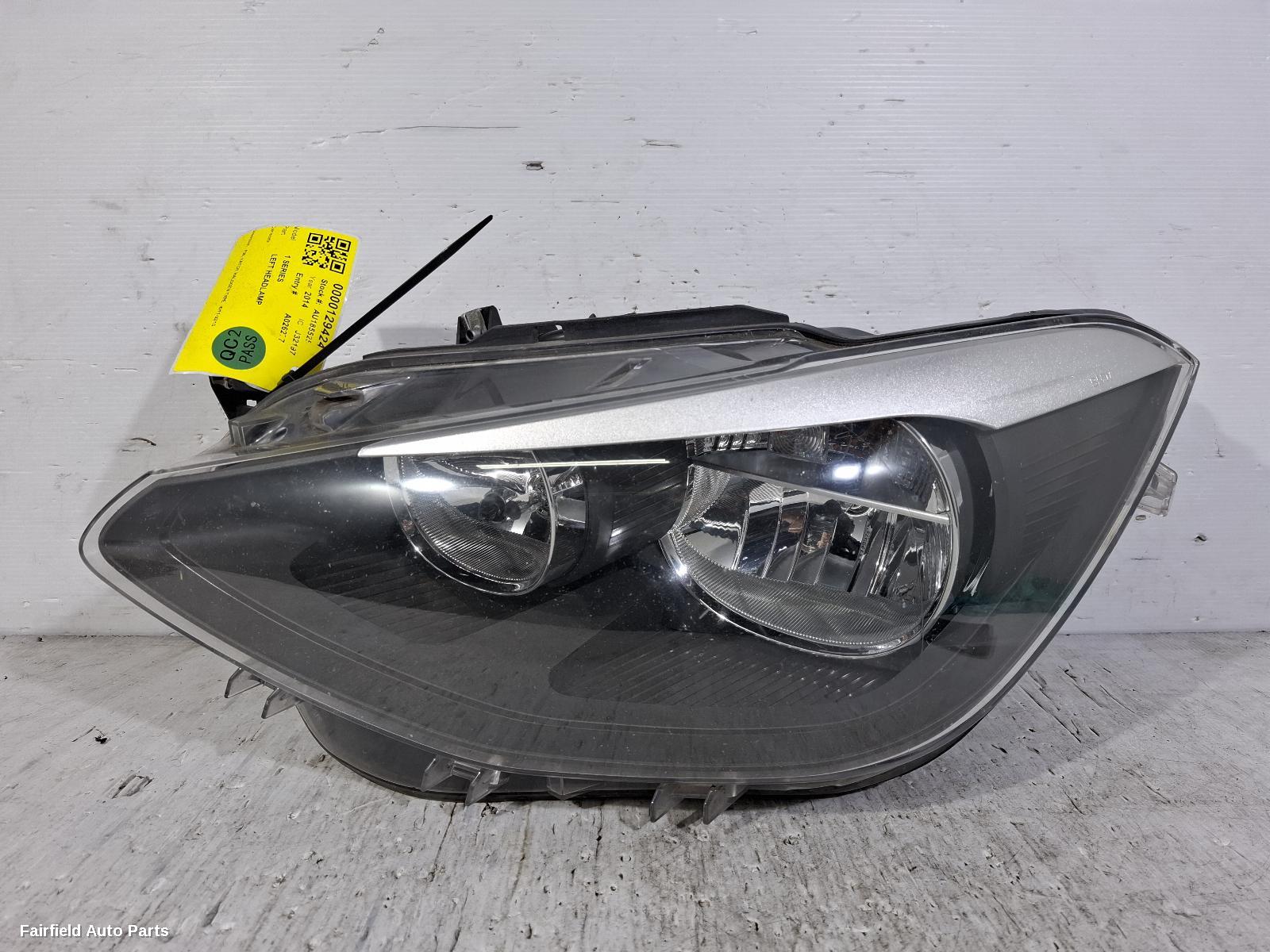2011-2015 Bmw 1 Series Left Headlamp