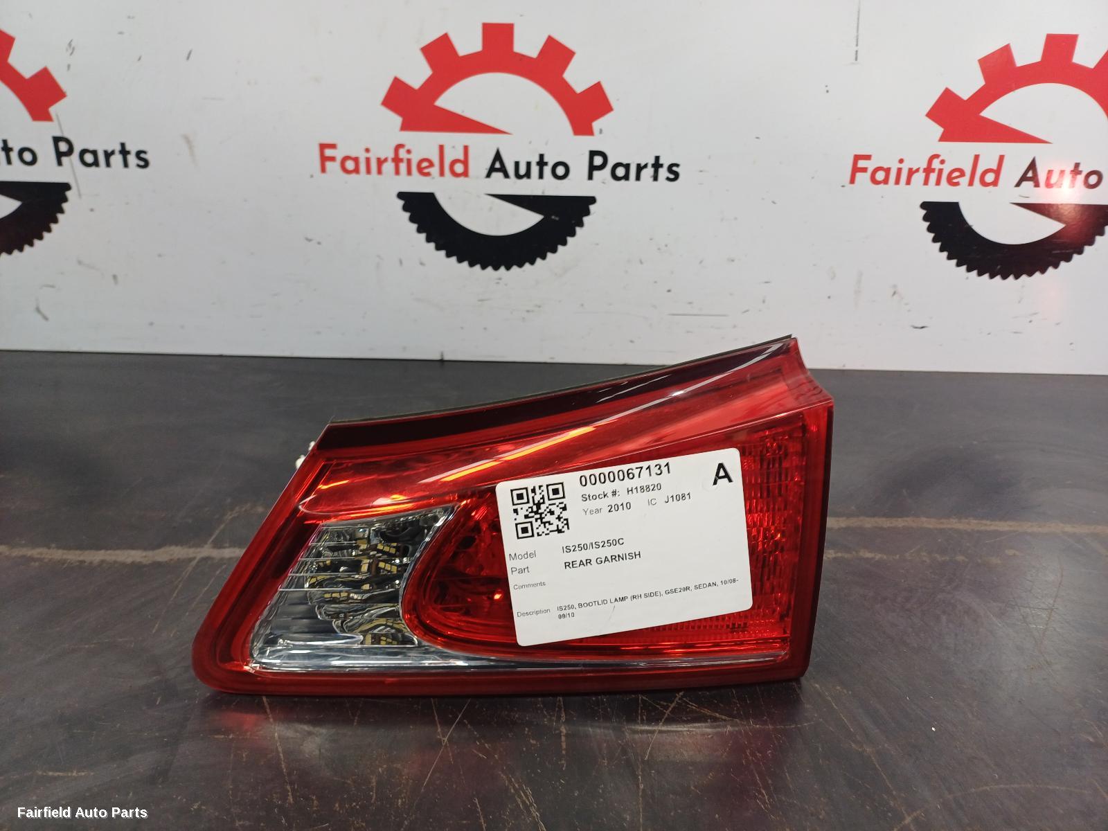 2008-2010 Lexus Is250/is250c Rear Garnish