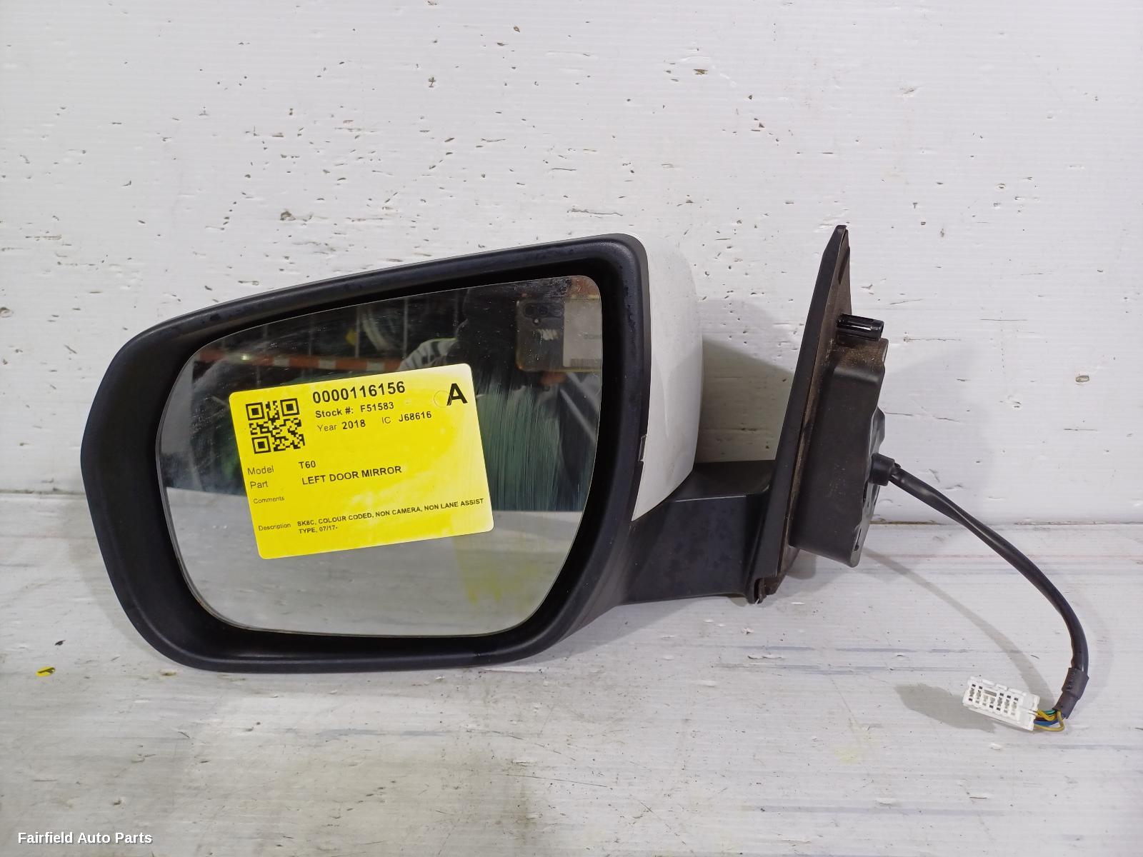 2017-2025 Ldv T60 Left Door Mirror