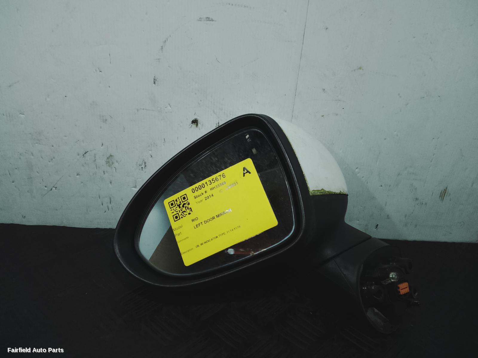 2014-2016 Kia Rio Left Door Mirror