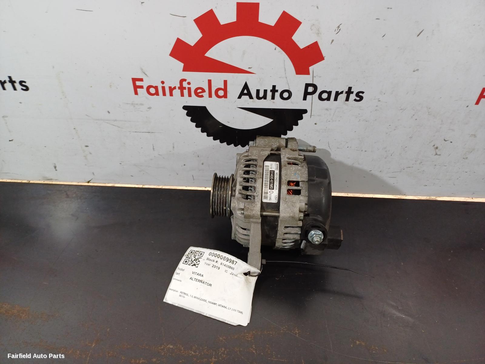 2015-2024 Suzuki Vitara Alternator