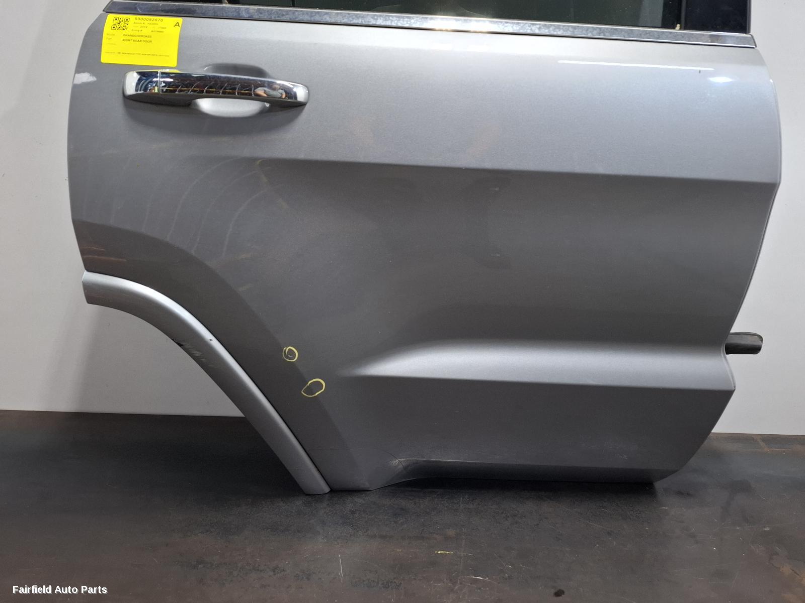 2010-2022 Jeep Grandcherokee Right Rear Door Sliding