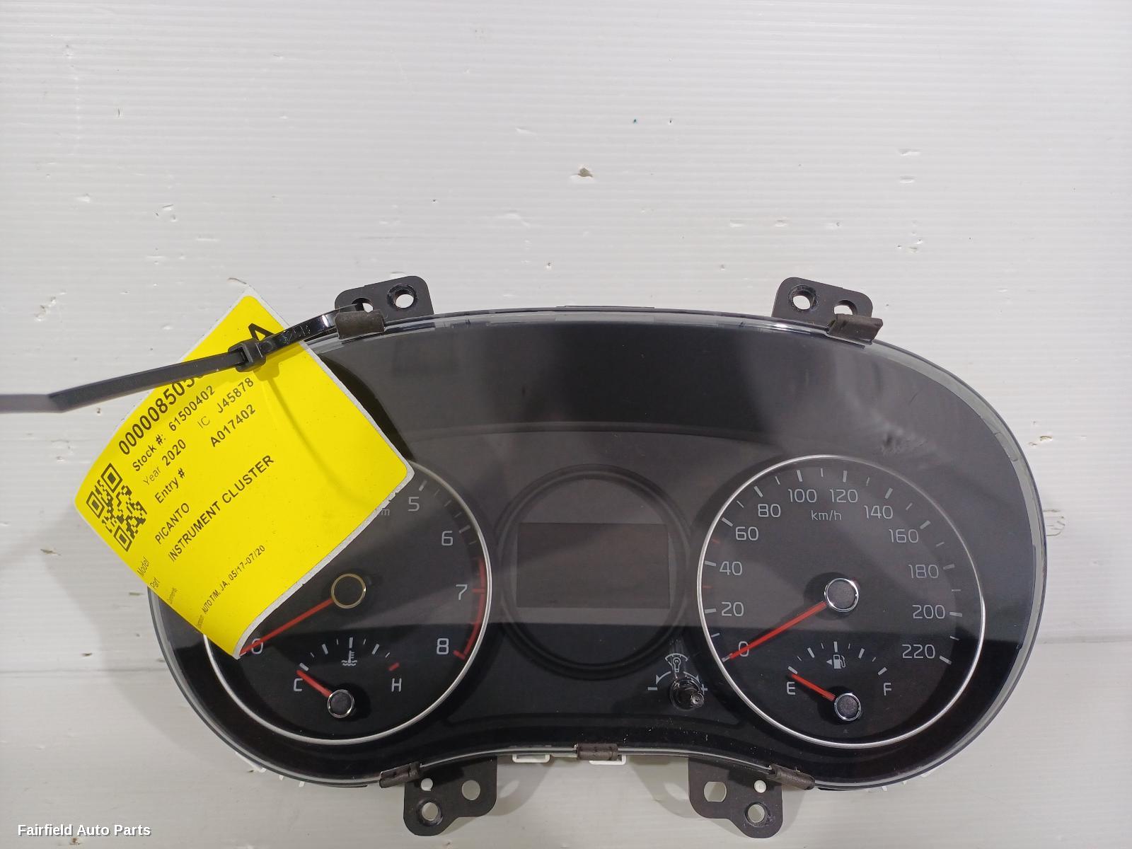 2017-2020 Kia Picanto Instrument Cluster