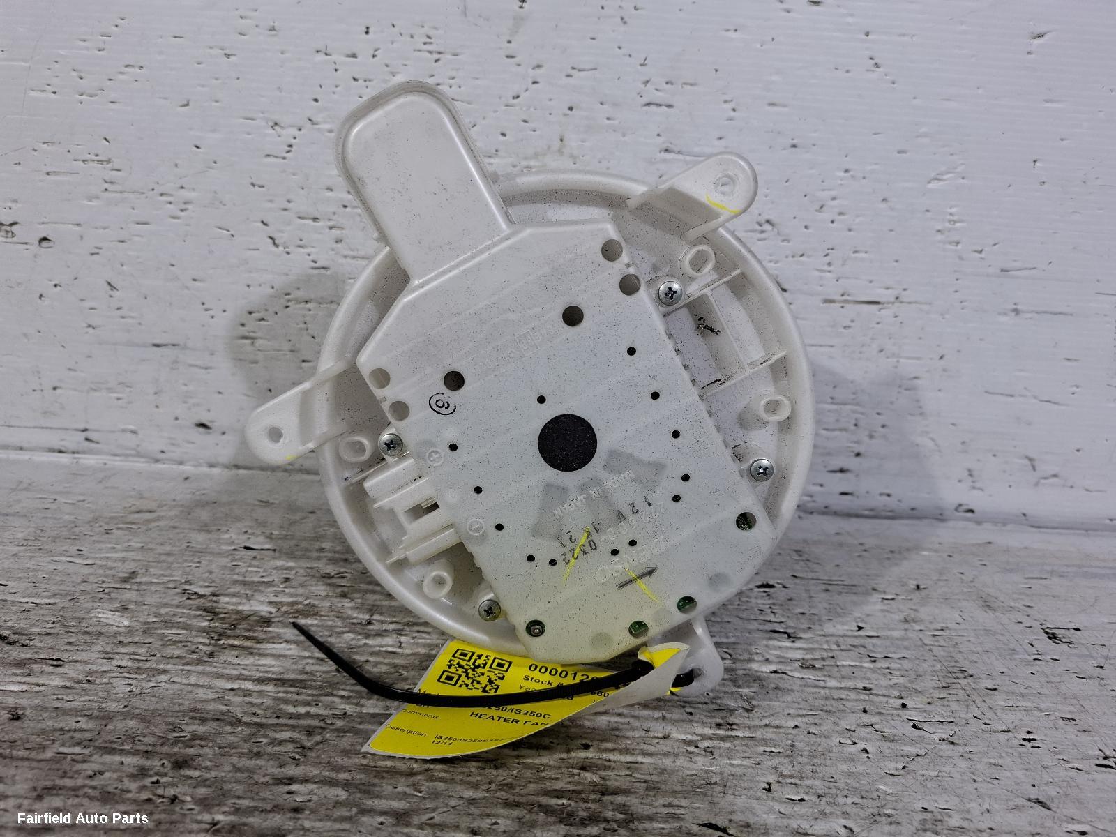 2005-2014 Lexus Is250/is250c Heater Fan Motor