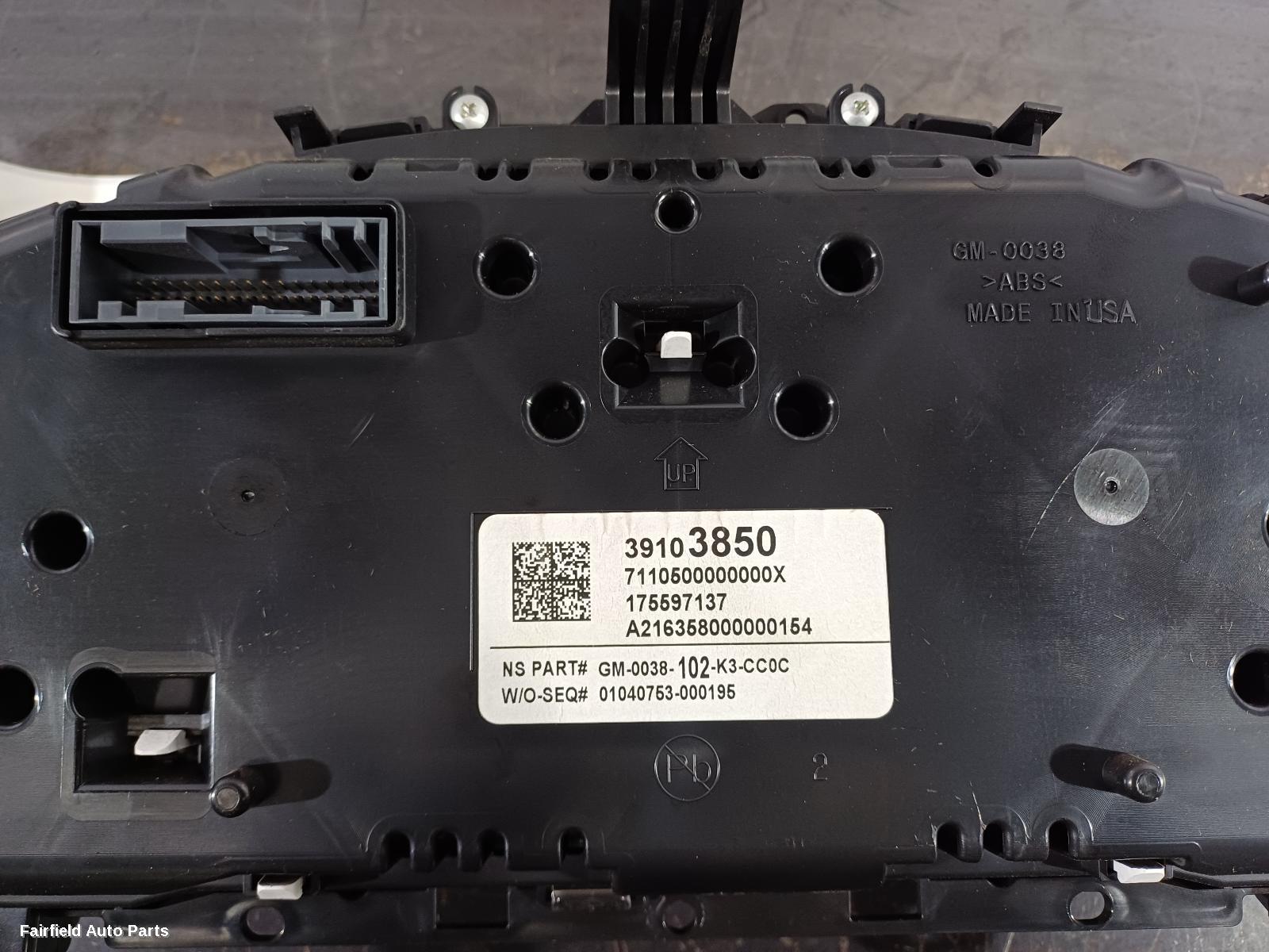 2017-2020 Holden Astra Instrument Cluster