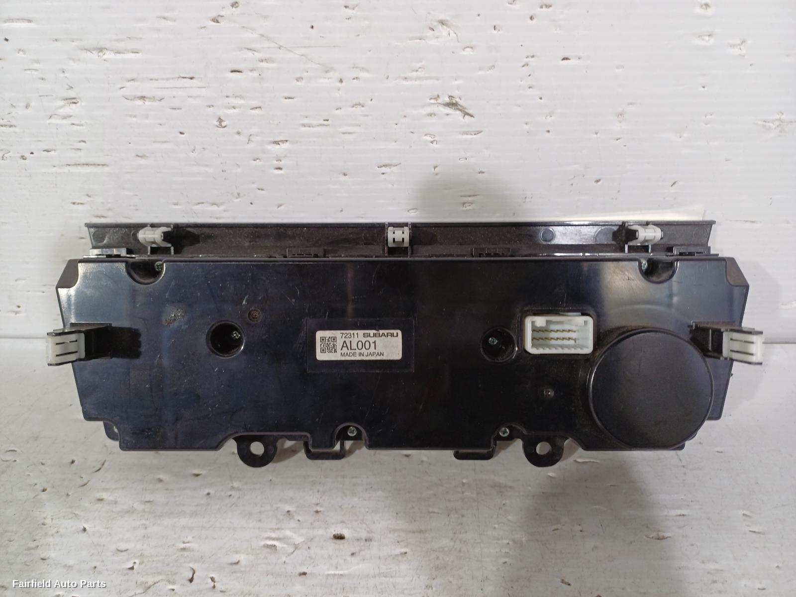 2017 Subaru Liberty Heater Ac Controls