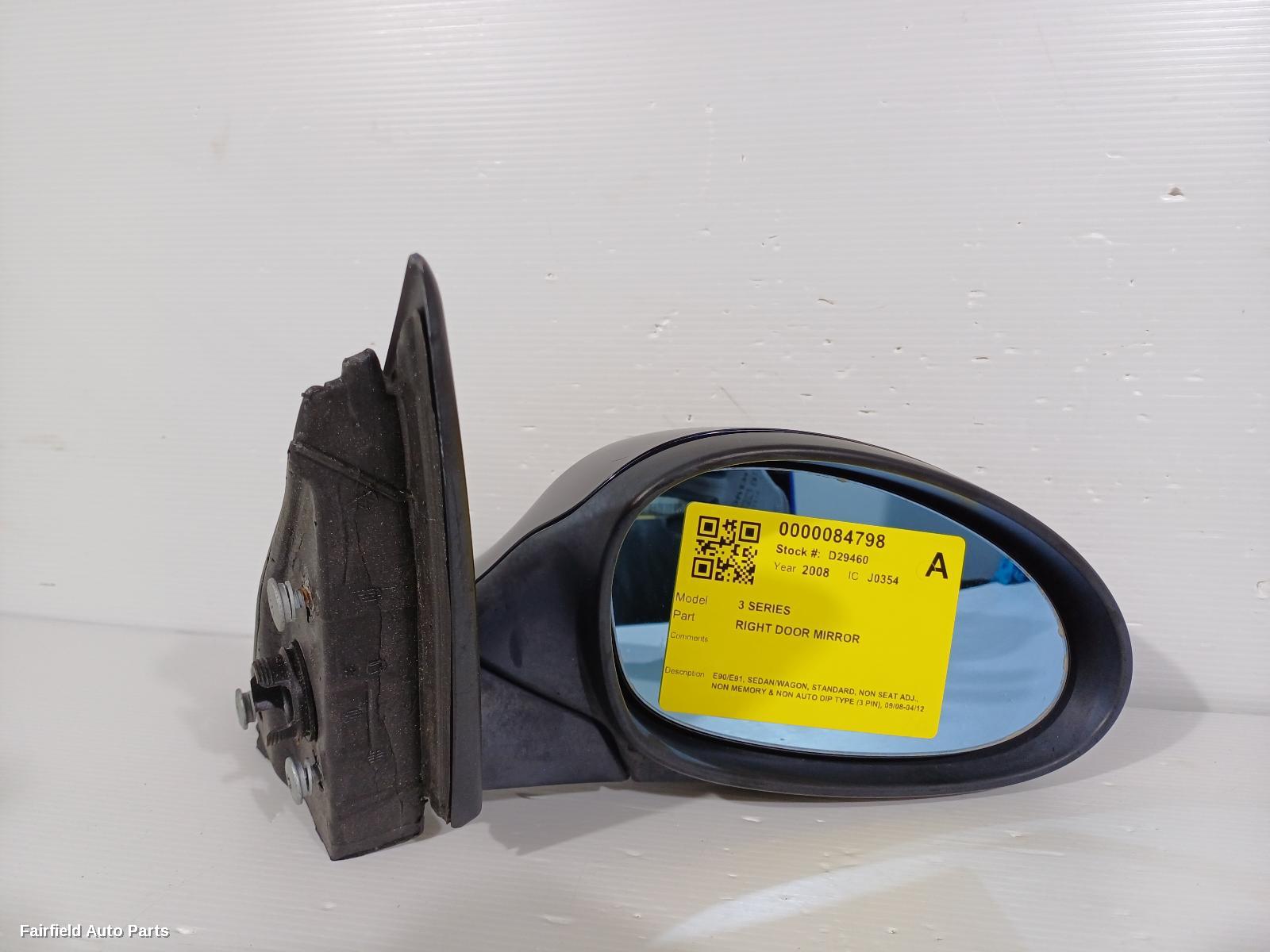 2008-2012 Bmw 3 Series Right Door Mirror