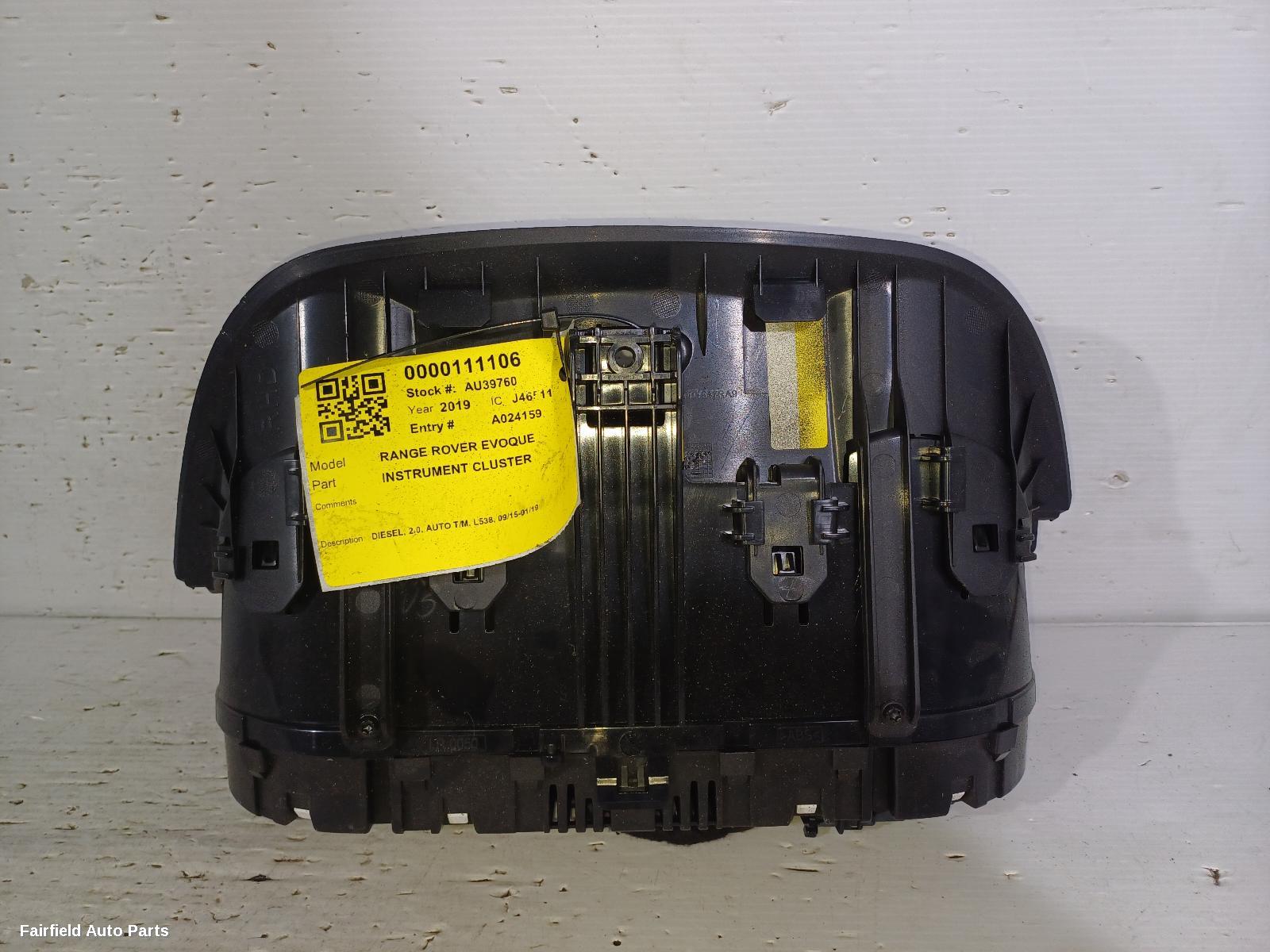 2015-2019 Land Rover Rangerover Evoque Instrument Cluster