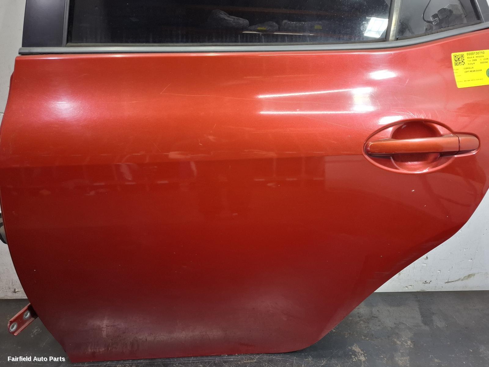 2007-2012 Toyota Corolla Left Rear Door Sliding
