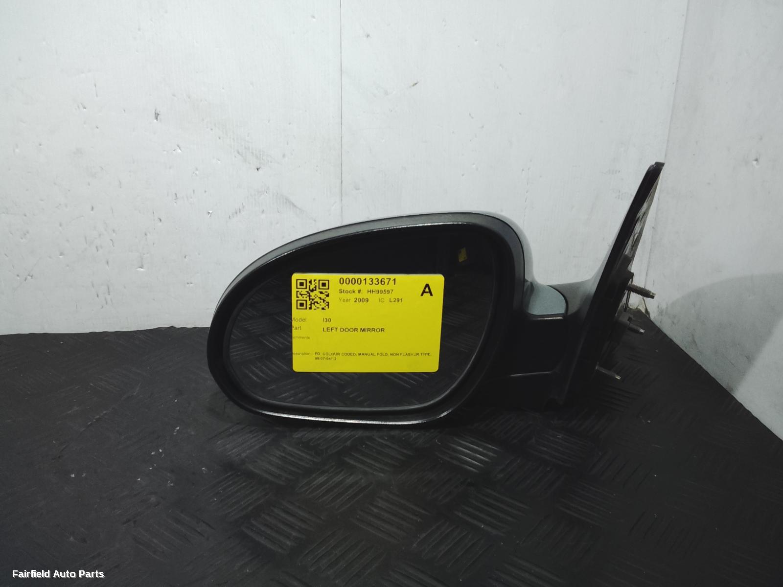 2007-2012 Hyundai I30 Left Door Mirror