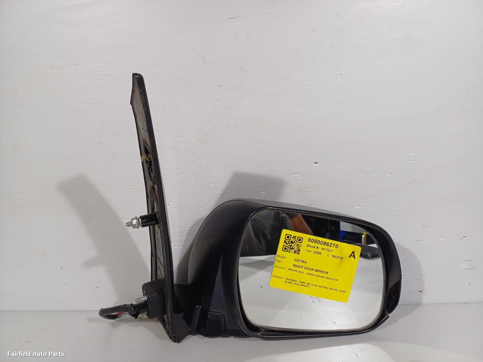 2005-2019 Toyota Estima Right Door Mirror