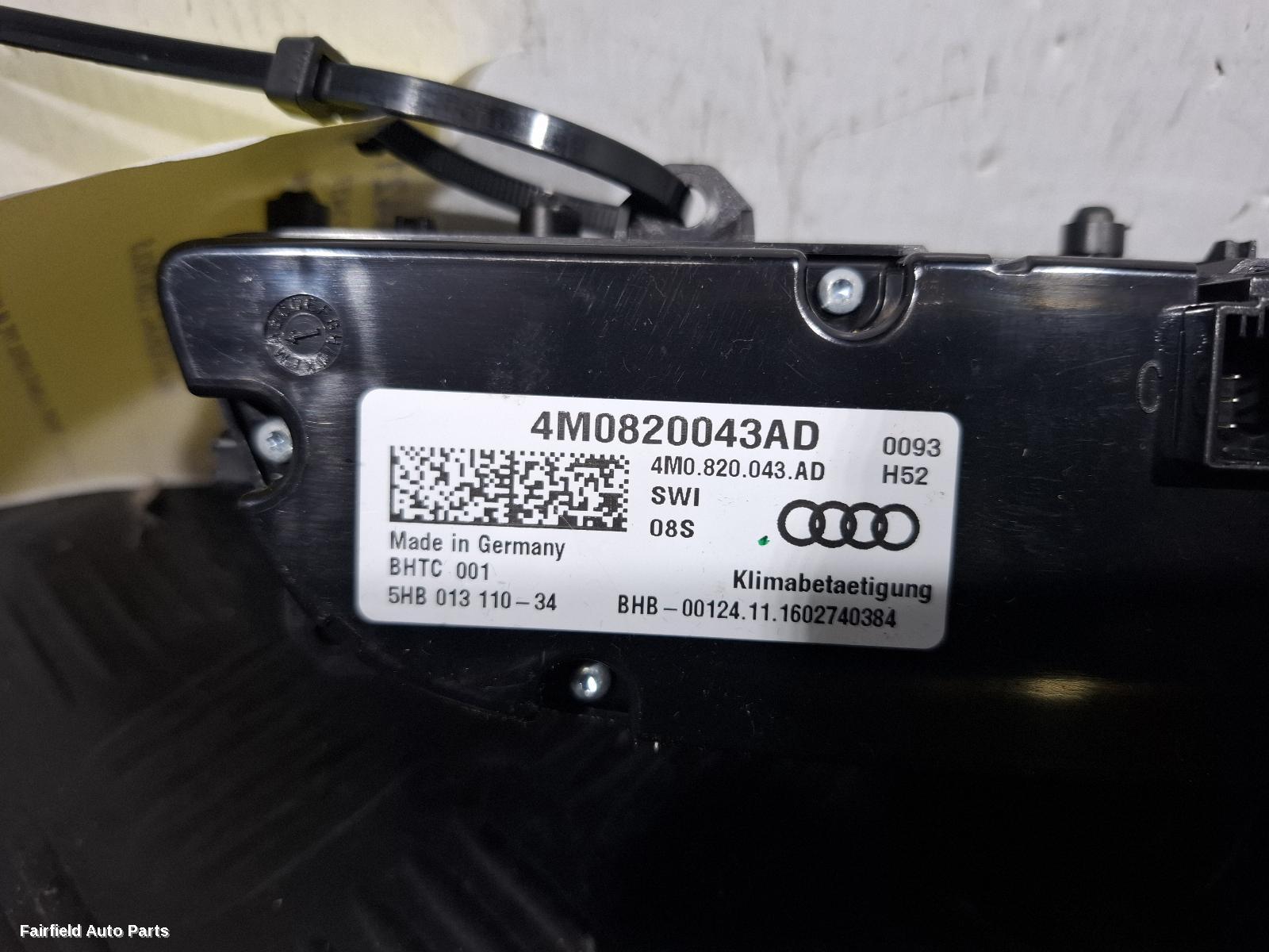 2015-2020 Audi Q7 Heater Ac Controls